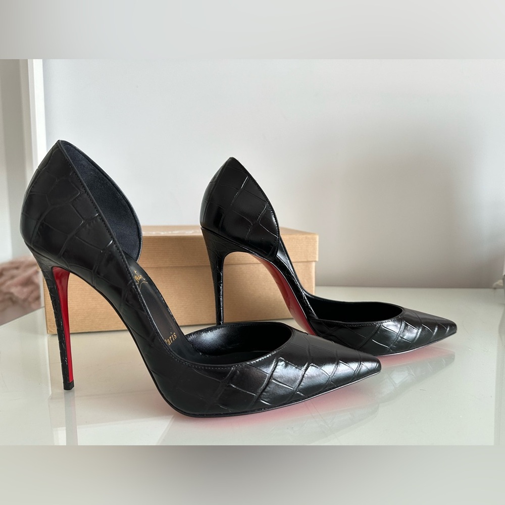 Christian Louboutin Iriza 100 Calf Ali/Lining Pump EU 39.5 black